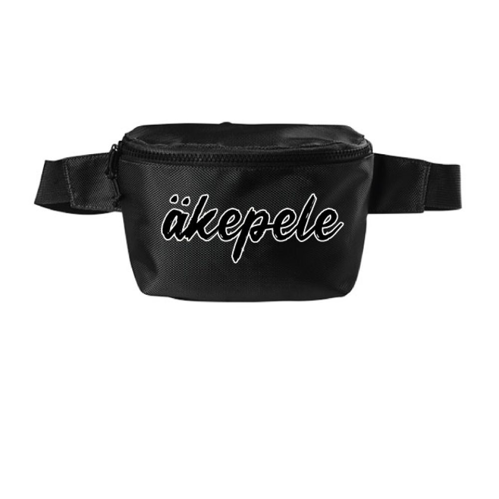 akepele script hip pack - black
