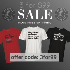 3 t-shirts for $99 coupon offer code