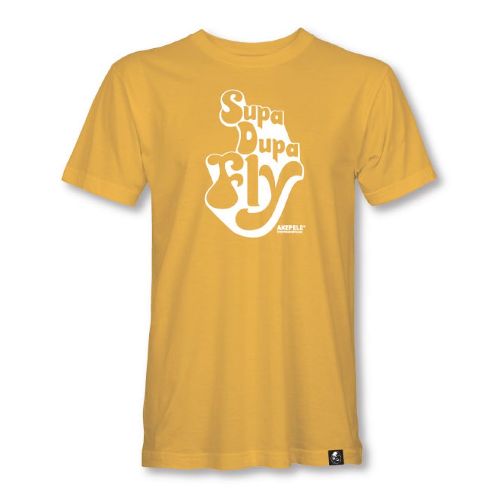 Supa Dupa Fly logo tee from Akepele Apparel