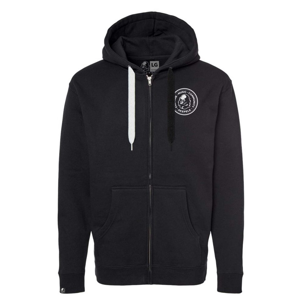 Akepele On A Mission Skate Zip Up Hoodie_front