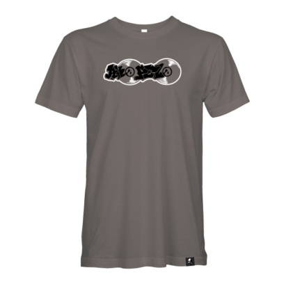 Akepele Apparel - Graffiti logo tee- Warm Grey_front
