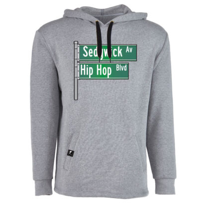 Hip Hop Blvd pullover sweatshirt - heather grey - Akepele Apparel