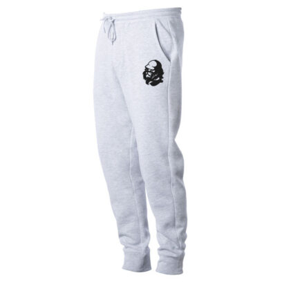 Akepele legacy logo joggers. Heather Grey. Profile