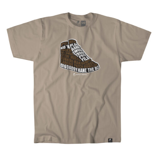 Akepele Remix Collection - Steps n kicks tee, brown on latte.