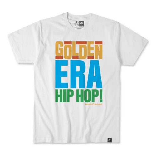 Akepele - Golden Era Hip Hop tee from the Remix Collection - White
