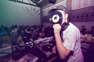 DJ Matt Nelkin at Rock Box Monthly party.