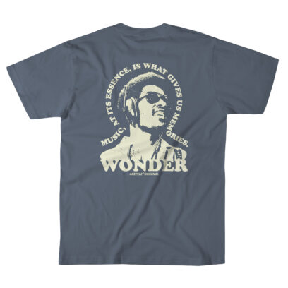 Stevie Wonder Tribute Tee_back graphic_ blue tee