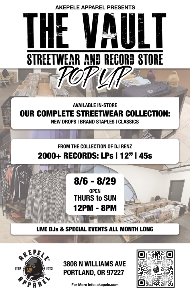 The Vault Akepele Apparel Portland Pop-up poster